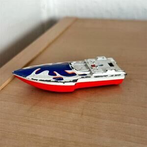 Vintage 1975 Matchbox Superfast Seafire Boat 1:64 Diecast Model Orange White